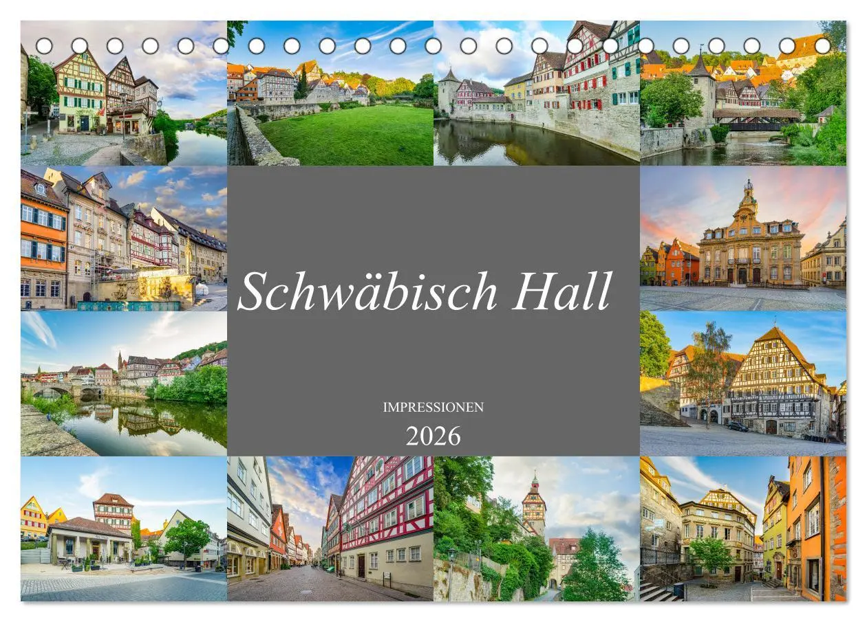 Cover: 9783457638347 | Schwäbisch Hall Impressionen (Tischkalender 2026 DIN A5 quer),...
