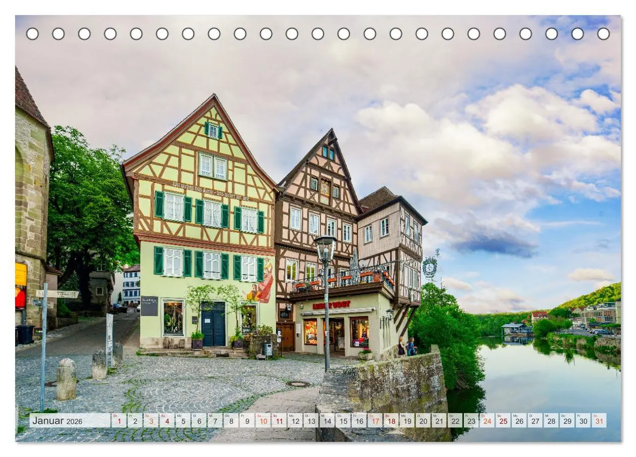 Bild: 9783457638347 | Schwäbisch Hall Impressionen (Tischkalender 2026 DIN A5 quer),...