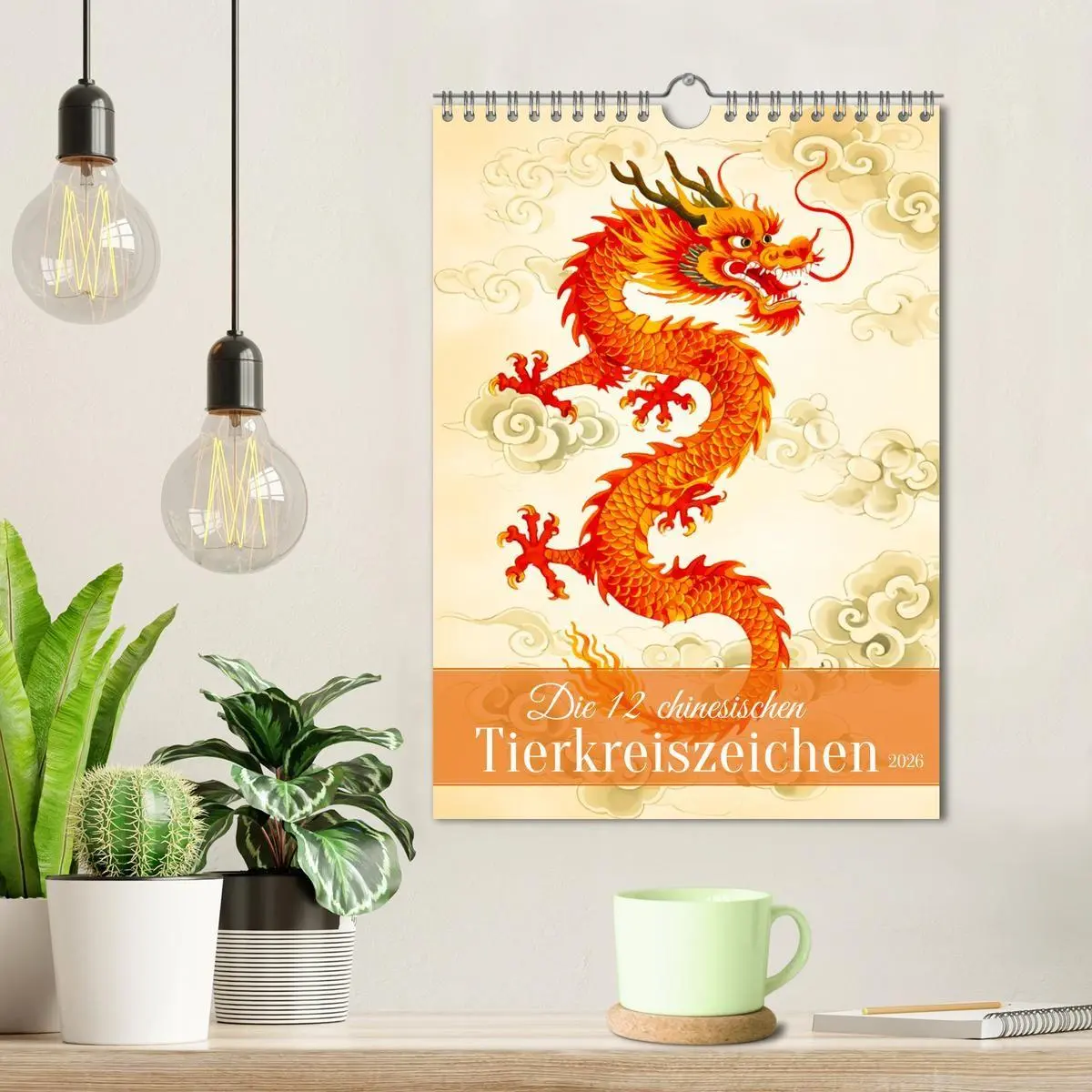 Bild: 9783516728347 | Die 12 chinesischen Tierkreiszeichen (Wandkalender 2026 DIN A4...