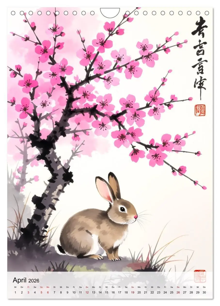 Bild: 9783516728347 | Die 12 chinesischen Tierkreiszeichen (Wandkalender 2026 DIN A4...