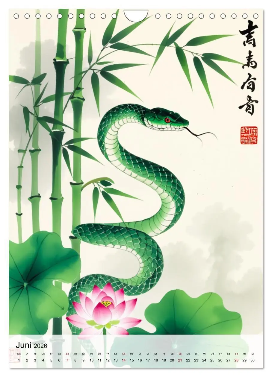 Bild: 9783516728347 | Die 12 chinesischen Tierkreiszeichen (Wandkalender 2026 DIN A4...