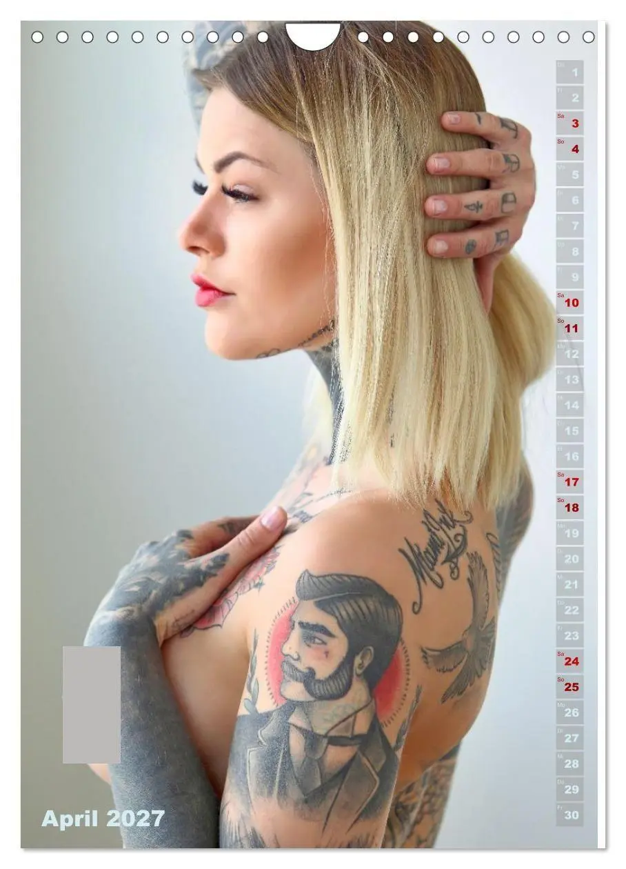 Bild: 9783516898347 | Beauty Tattoo Girls (Wandkalender 2027 DIN A4 hoch), CALVENDO...