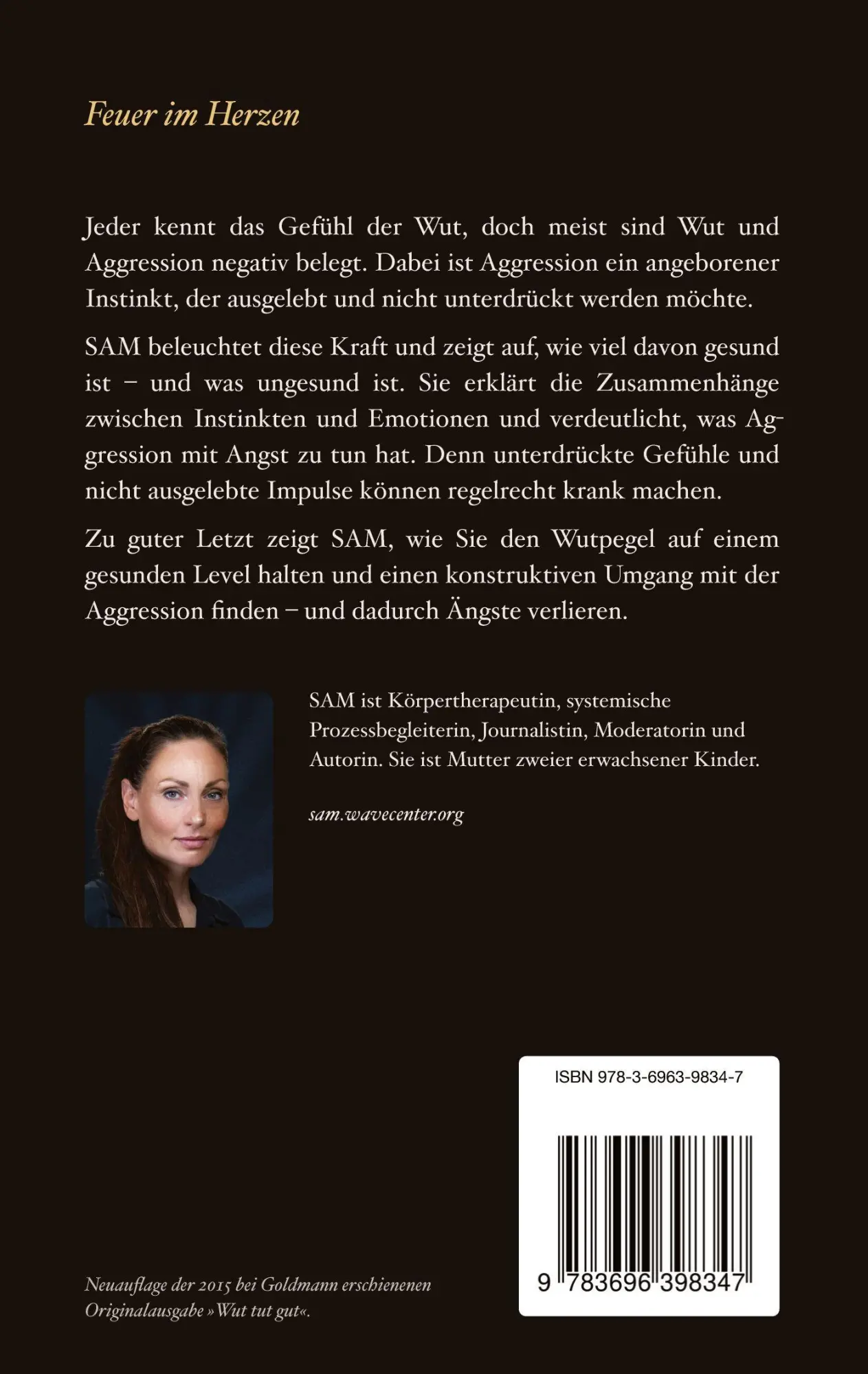 Rückseite: 9783696398347 | Feuer im Herzen | Die Kraft der gesunden Aggression | Sam | Buch