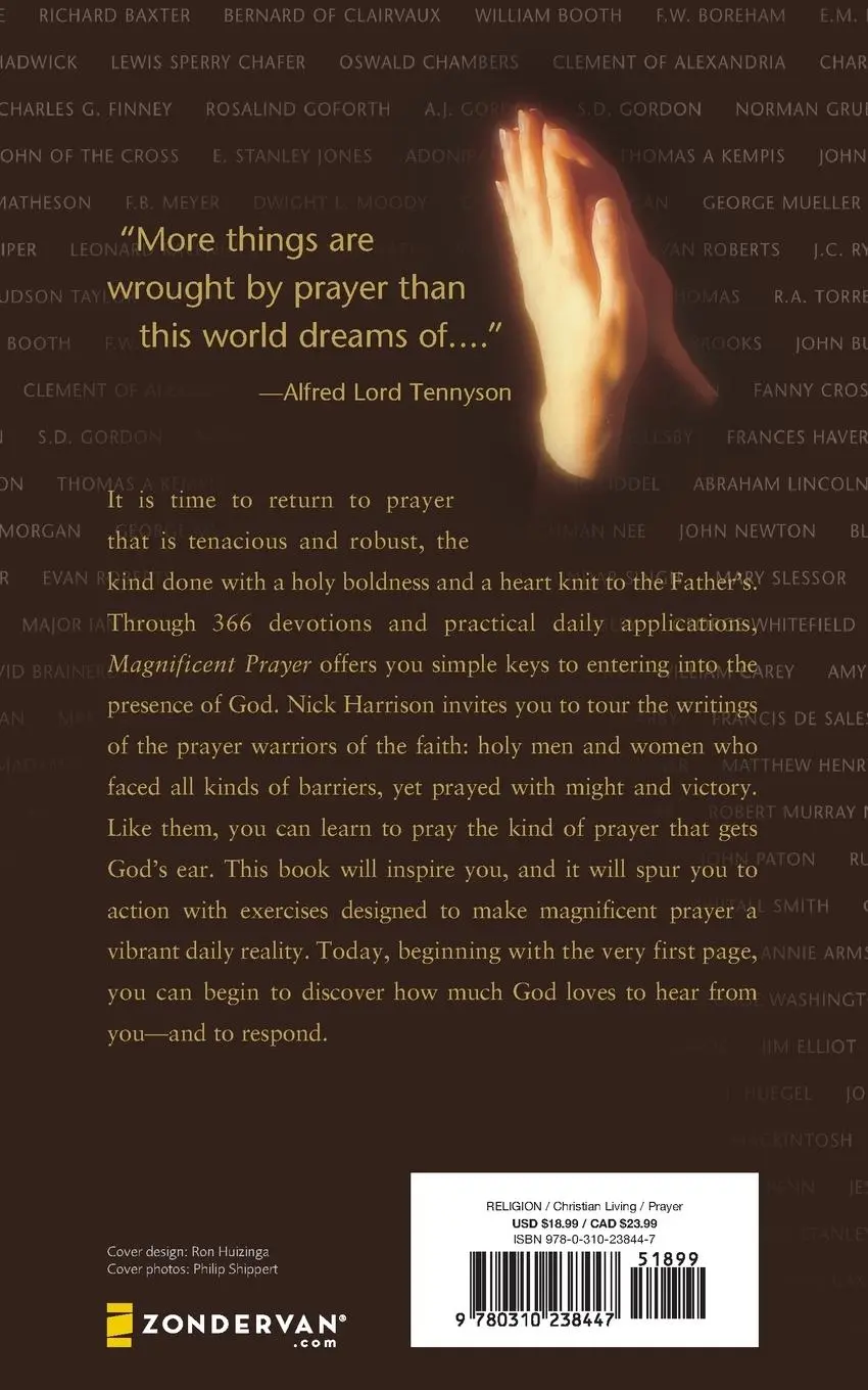 Rückseite: 9780310238447 | Magnificent Prayer | 366 Devotions to Deepen Your Prayer Experience