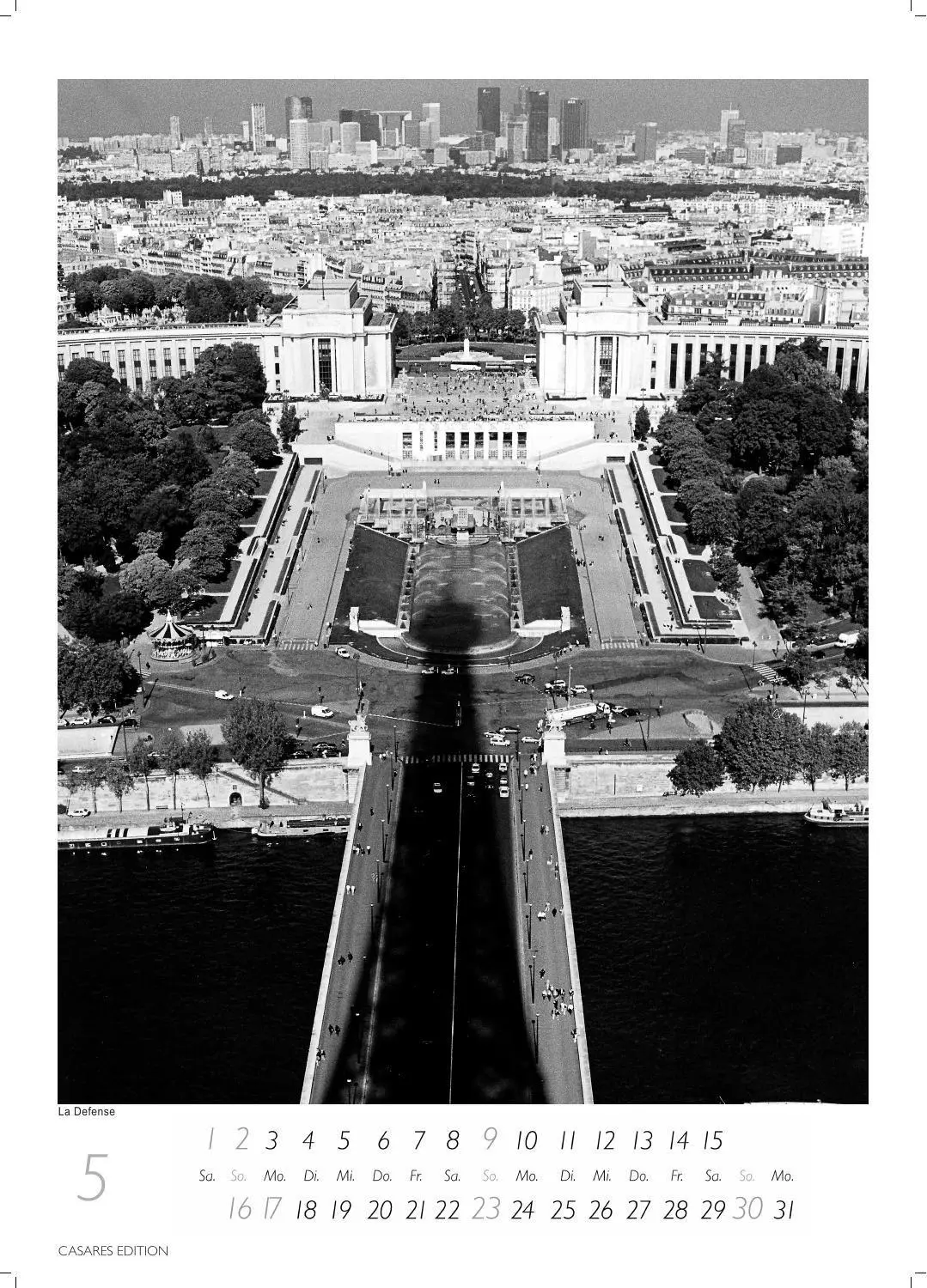 Bild: 9781835248447 | Paris schwarz-weiss Kalender 2027 - Wandkalender Fotokalender...