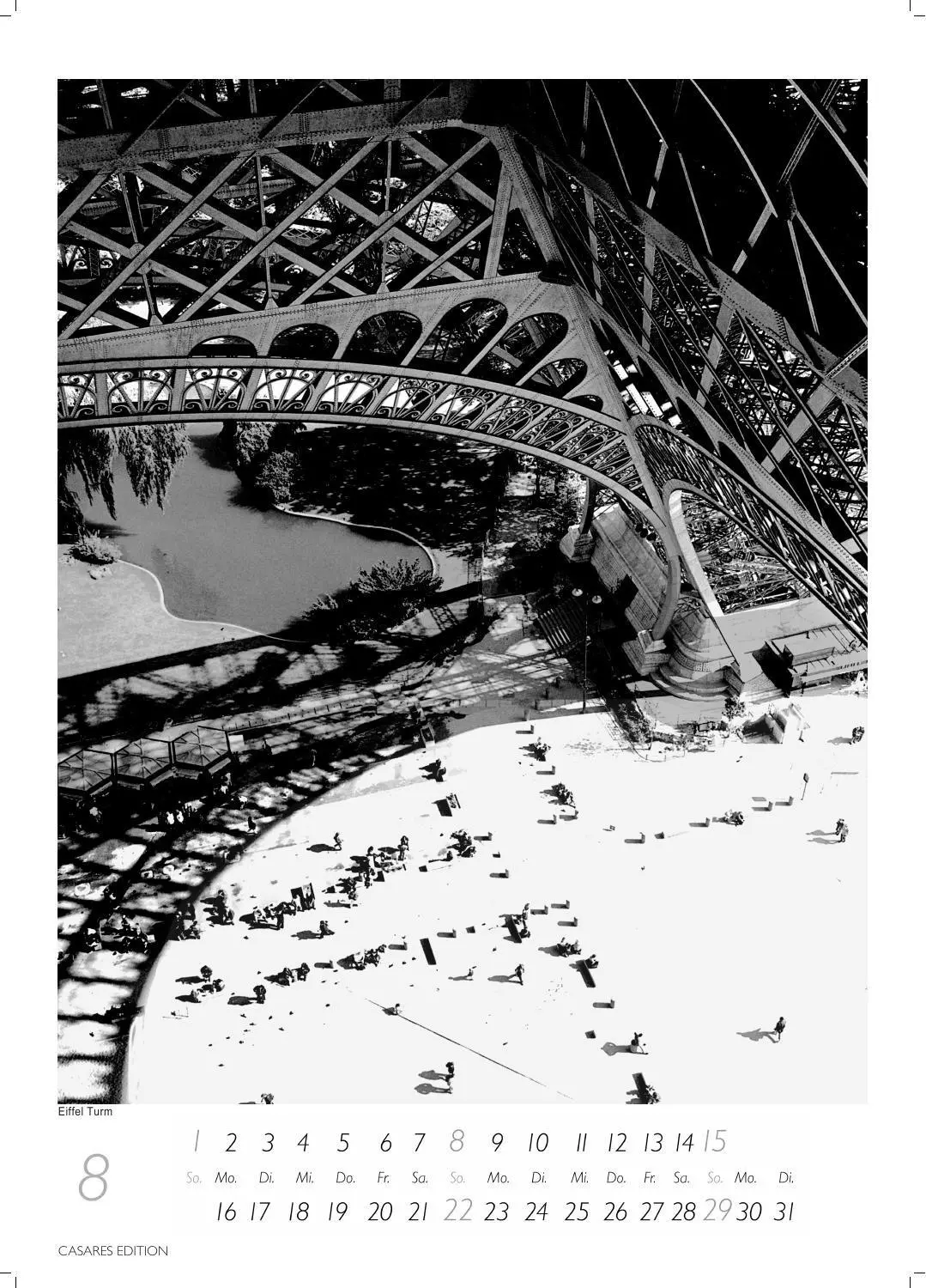Bild: 9781835248447 | Paris schwarz-weiss Kalender 2027 - Wandkalender Fotokalender...