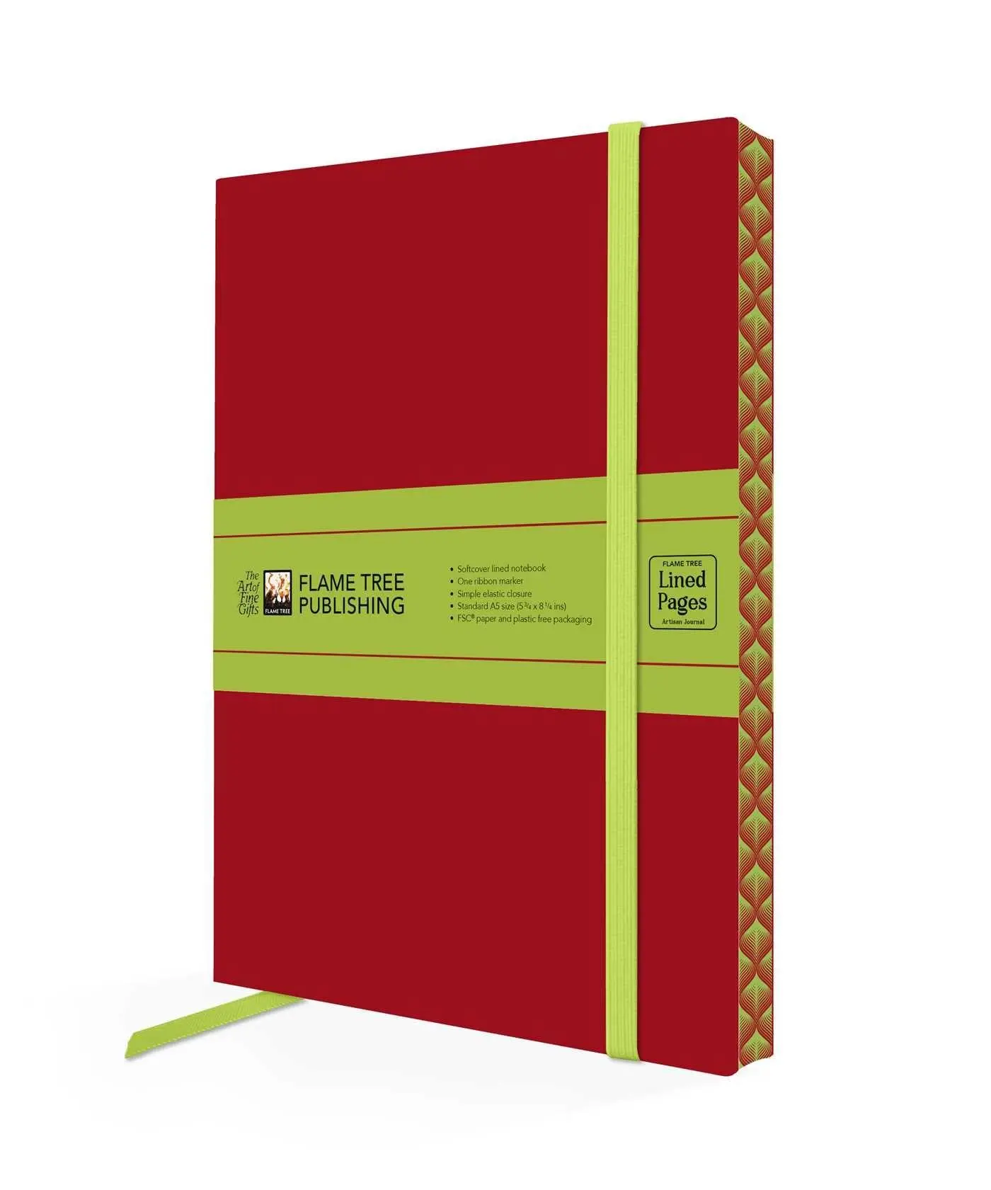 Ruby Red & Sage Green Artisan Paperback Notebook - Neuware