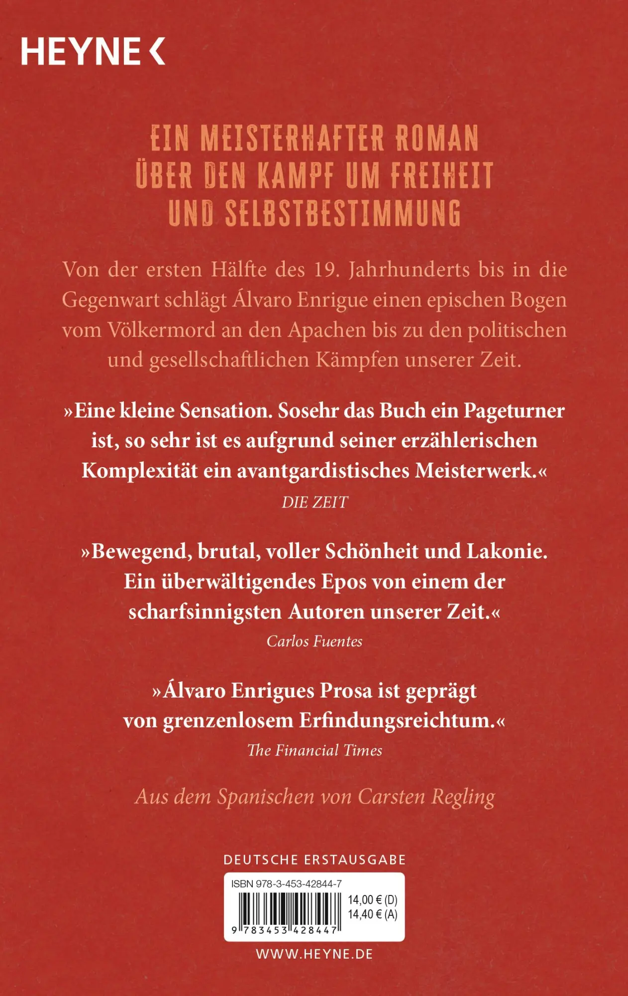Bild: 9783453428447 | Jetzt ergebe ich mich, und das ist alles | Roman | Álvaro Enrigue