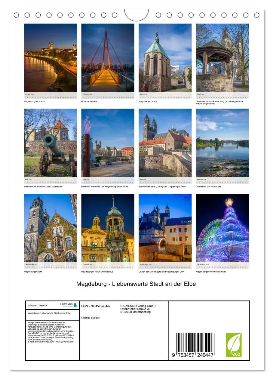 Bild: 9783457248447 | Magdeburg - Liebenswerte Stadt an der Elbe (Wandkalender 2026 DIN...
