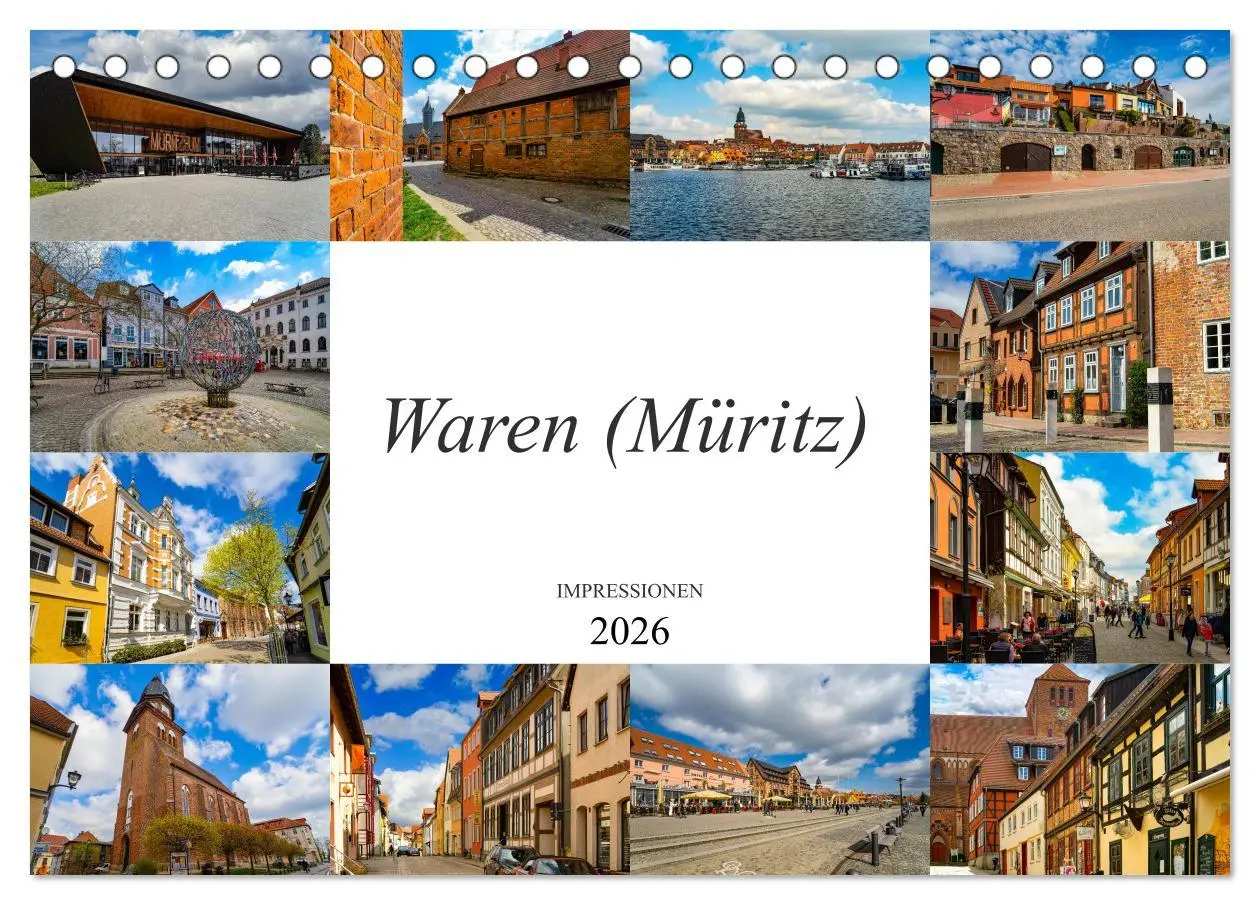 Cover: 9783457798447 | Waren Müritz Impressionen (Tischkalender 2026 DIN A5 quer),...