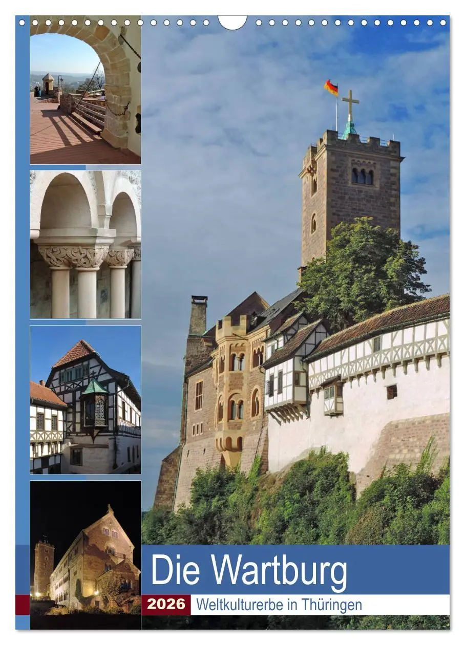 Cover: 9783516408447 | Die Wartburg - Weltkulturerbe in Thüringen (Wandkalender 2026 DIN...