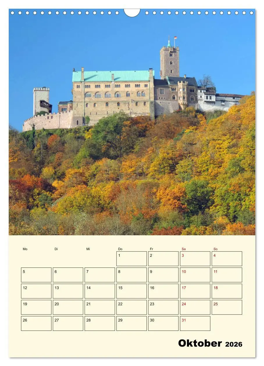 Bild: 9783516408447 | Die Wartburg - Weltkulturerbe in Thüringen (Wandkalender 2026 DIN...