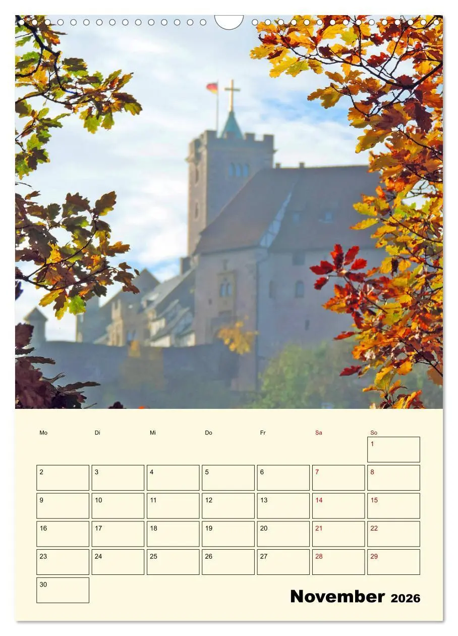 Bild: 9783516408447 | Die Wartburg - Weltkulturerbe in Thüringen (Wandkalender 2026 DIN...