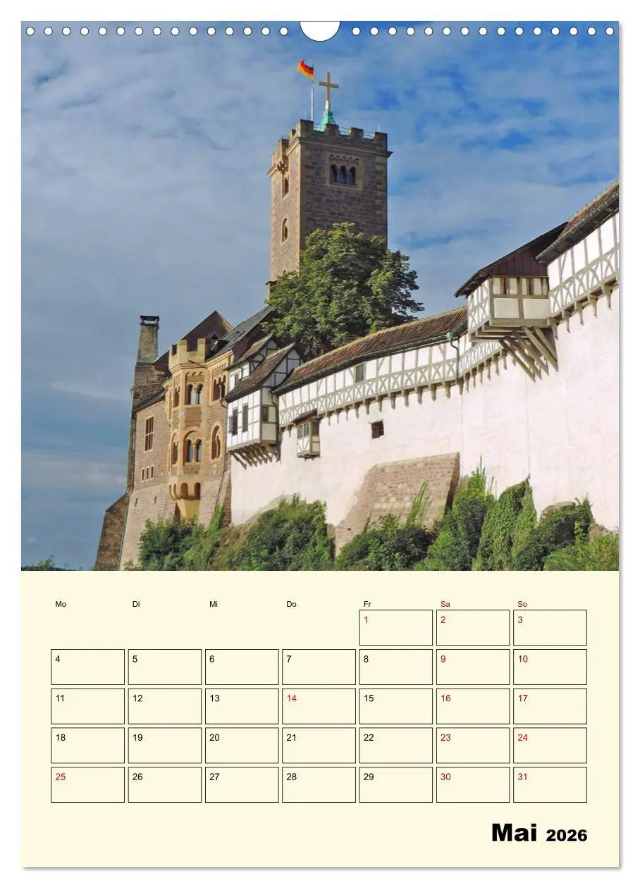 Bild: 9783516408447 | Die Wartburg - Weltkulturerbe in Thüringen (Wandkalender 2026 DIN...