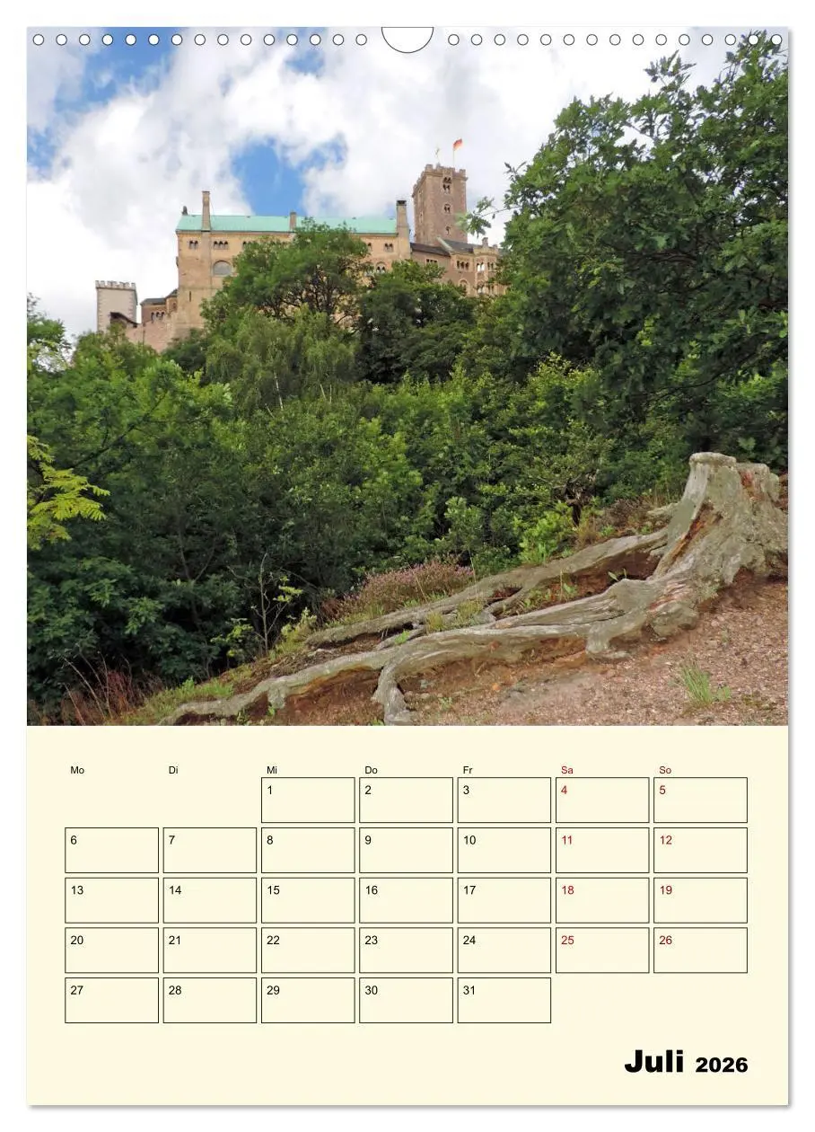 Bild: 9783516408447 | Die Wartburg - Weltkulturerbe in Thüringen (Wandkalender 2026 DIN...