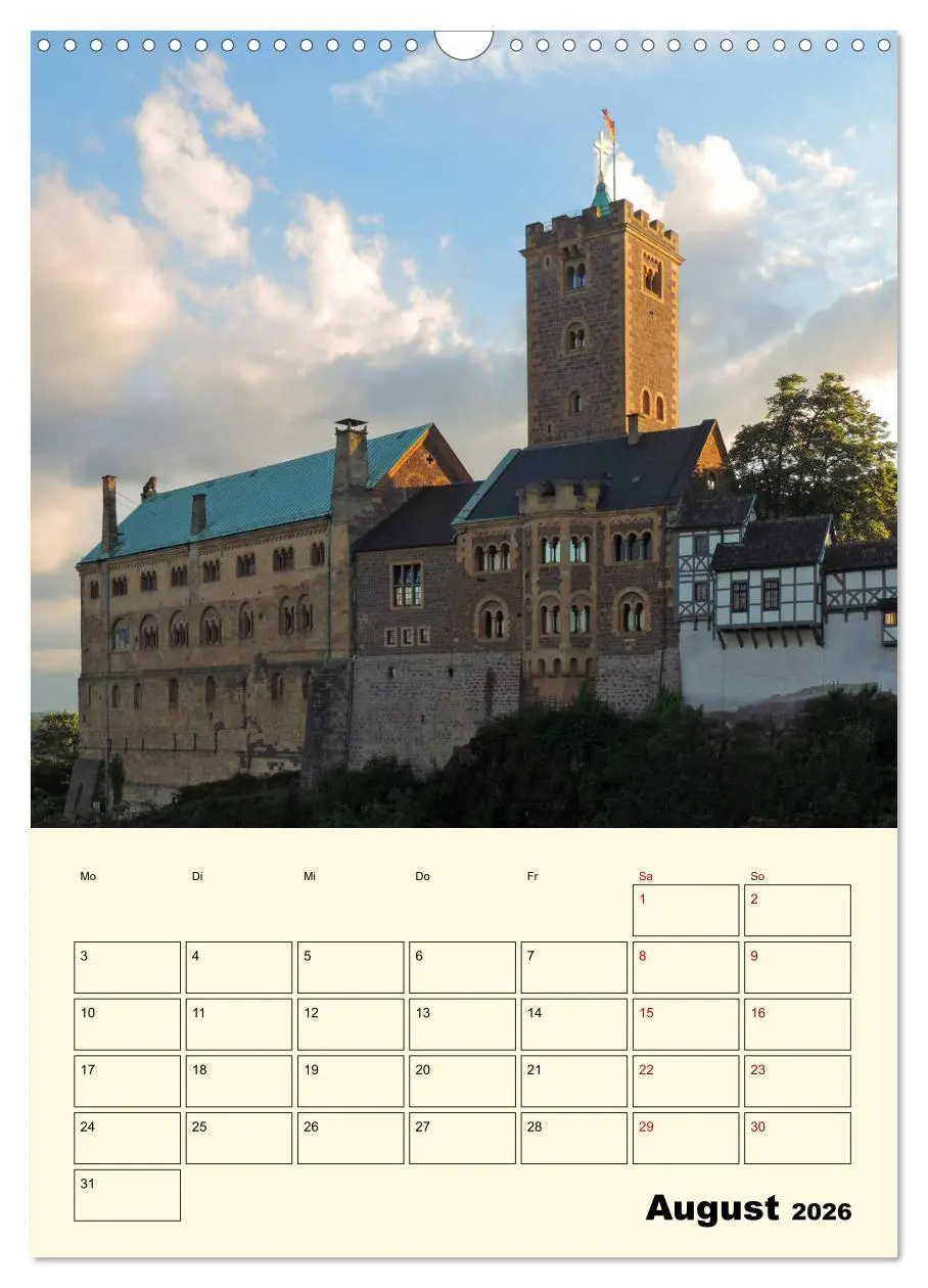 Bild: 9783516408447 | Die Wartburg - Weltkulturerbe in Thüringen (Wandkalender 2026 DIN...