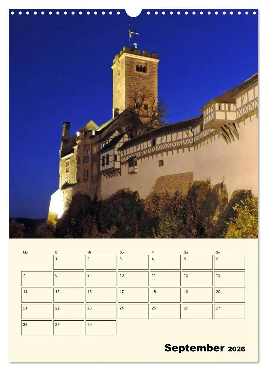 Bild: 9783516408447 | Die Wartburg - Weltkulturerbe in Thüringen (Wandkalender 2026 DIN...
