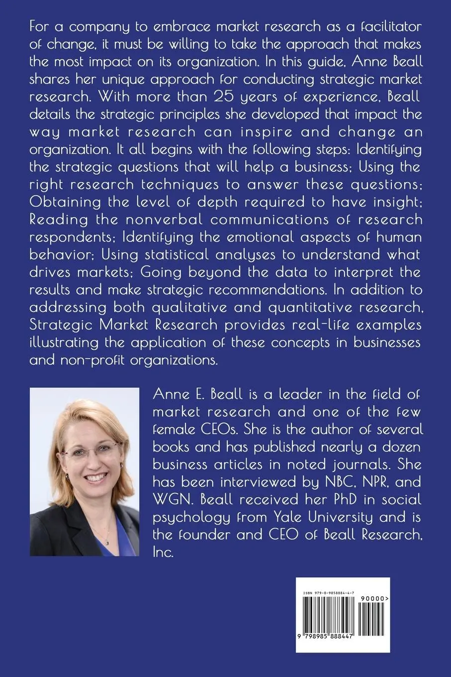 Rückseite: 9798985888447 | Strategic Market Research | Anne E. Beall | Taschenbuch | Englisch