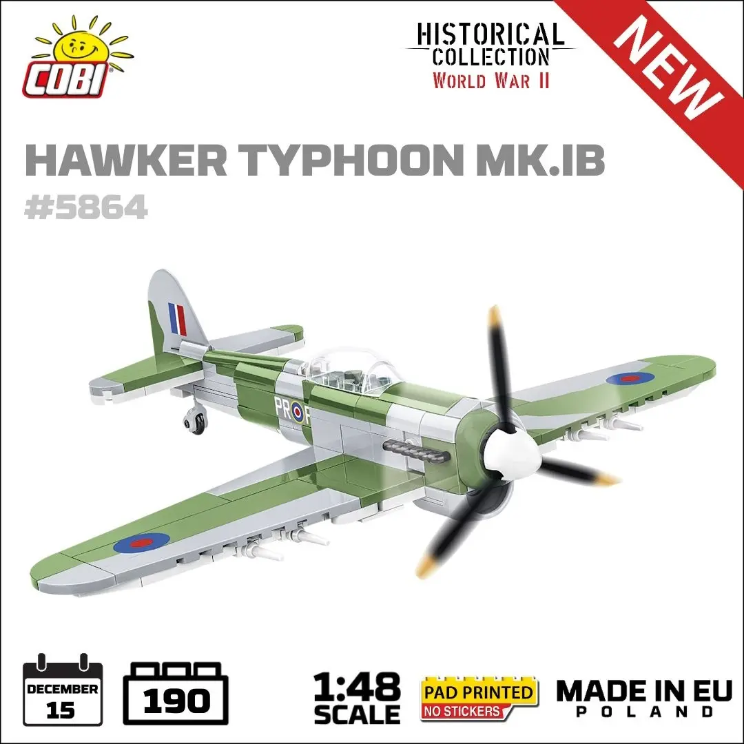 Cover: 5902251058647 | COBI Historical Collection 5864 - Hawker Typhoon NK.IB, WWII, 190...