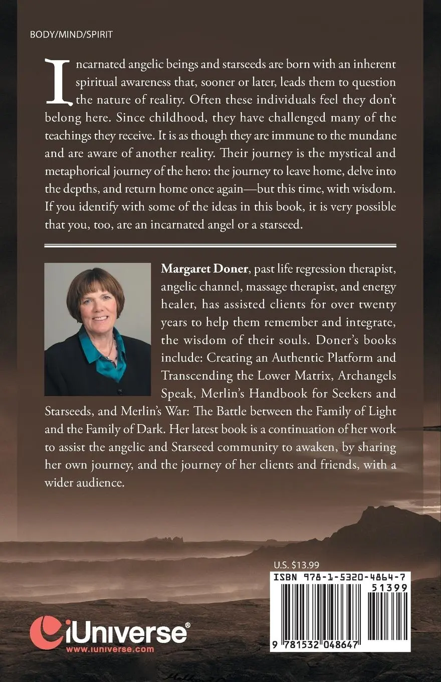 Rückseite: 9781532048647 | The Path of the Human-Incarnated Angel and Starseed | Margaret Doner