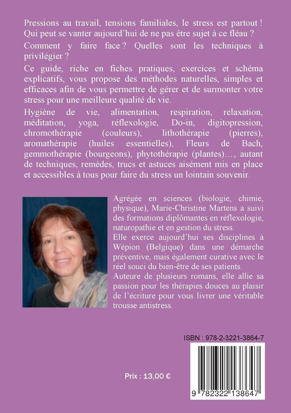 Rückseite: 9782322138647 | Vivre mieux sans STRESS | Marie-Christine Martens | Taschenbuch | 2017
