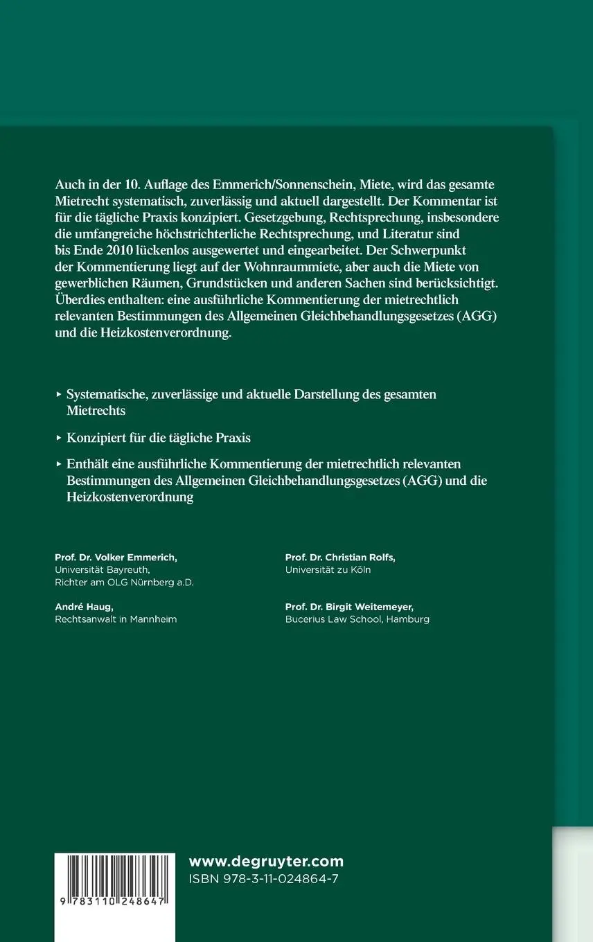 Rückseite: 9783110248647 | Miete | Volker Emmerich (u. a.) | Buch | Deutsch | 2011 | De Gruyter