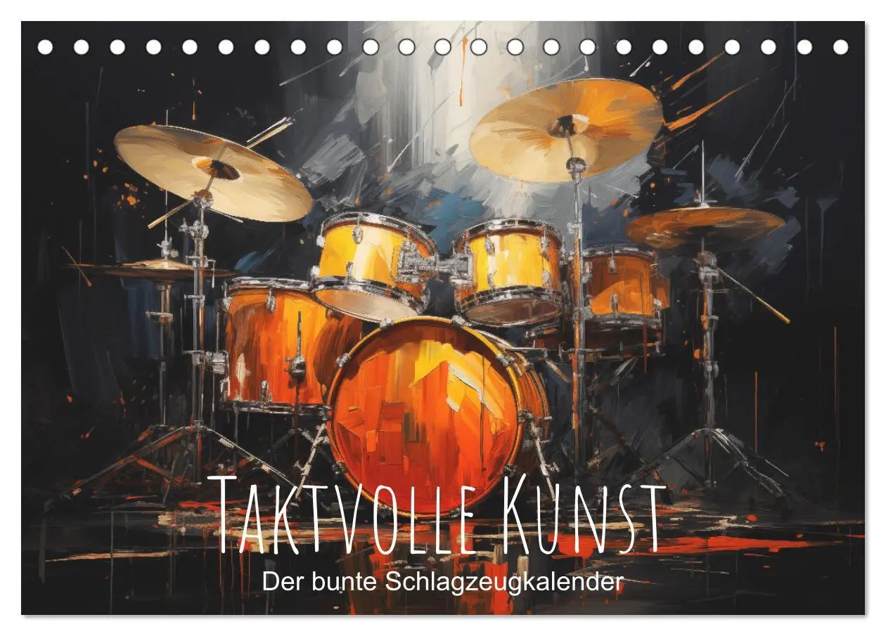 Cover: 9783457468647 | Taktvolle Kunst: Der bunte Schlagzeugkalender (Tischkalender 2026...