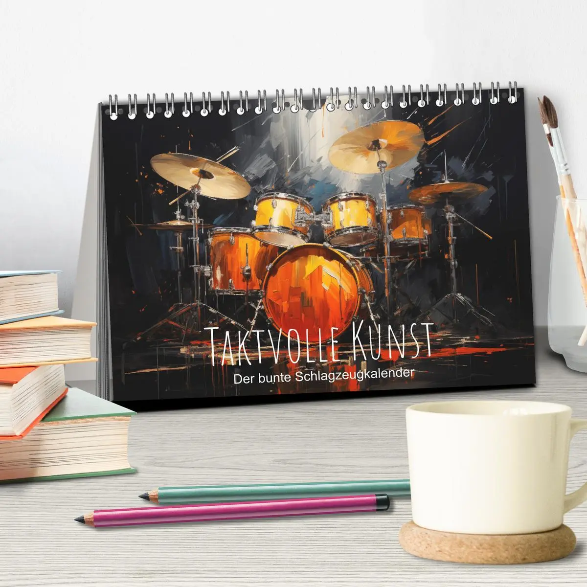 Bild: 9783457468647 | Taktvolle Kunst: Der bunte Schlagzeugkalender (Tischkalender 2026...