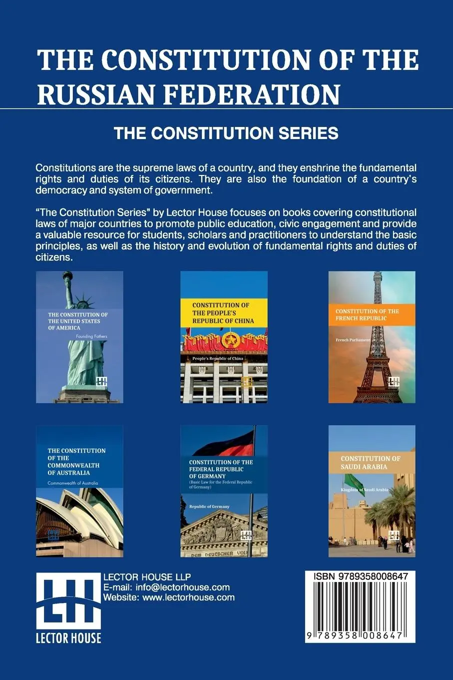 Rückseite: 9789358008647 | The Constitution Of The Russian Federation | Russian Federation | Buch