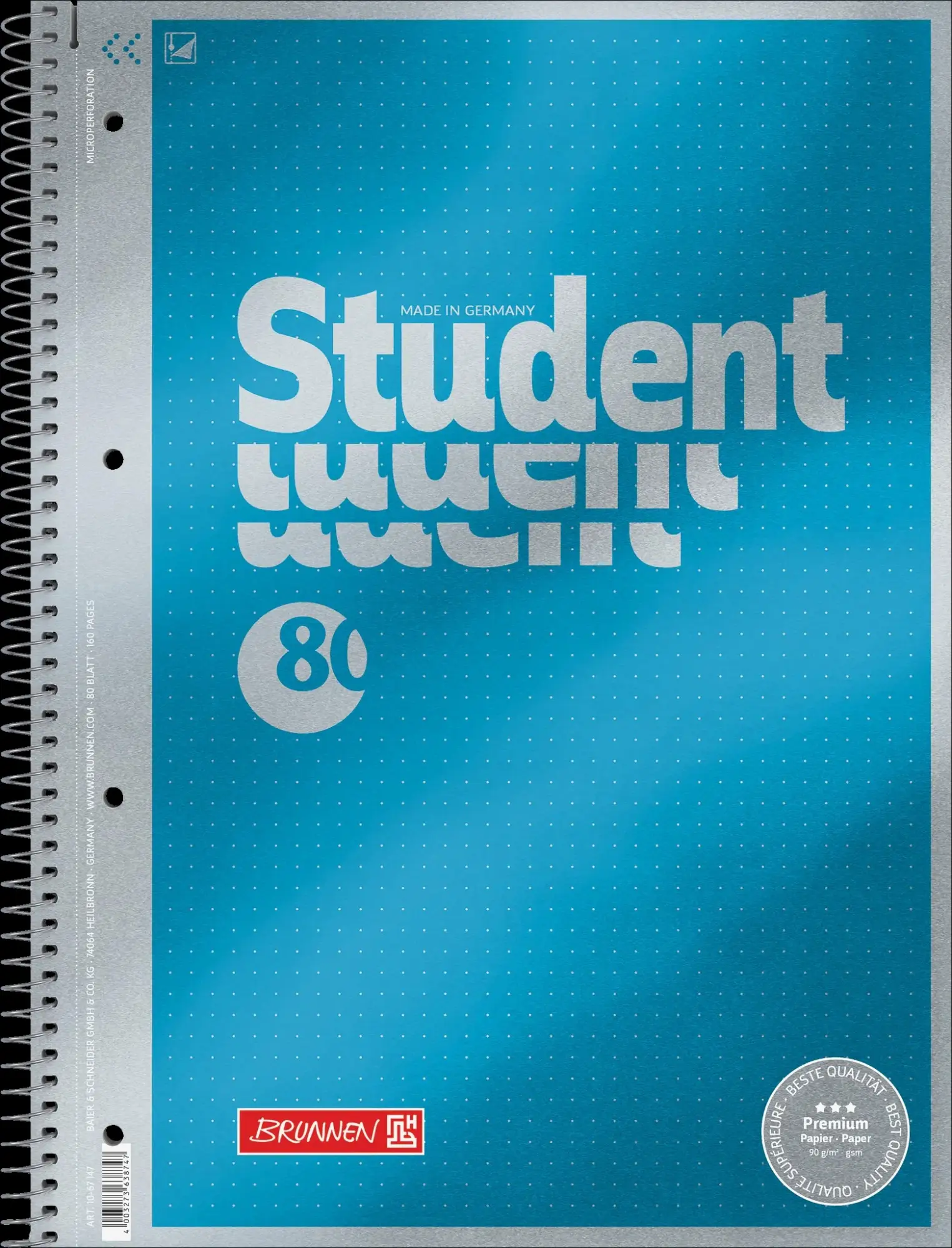 Cover: 4003273638747 | Brunnen Collegeblock Premium Student A4 dotted | Brunnen Student A4