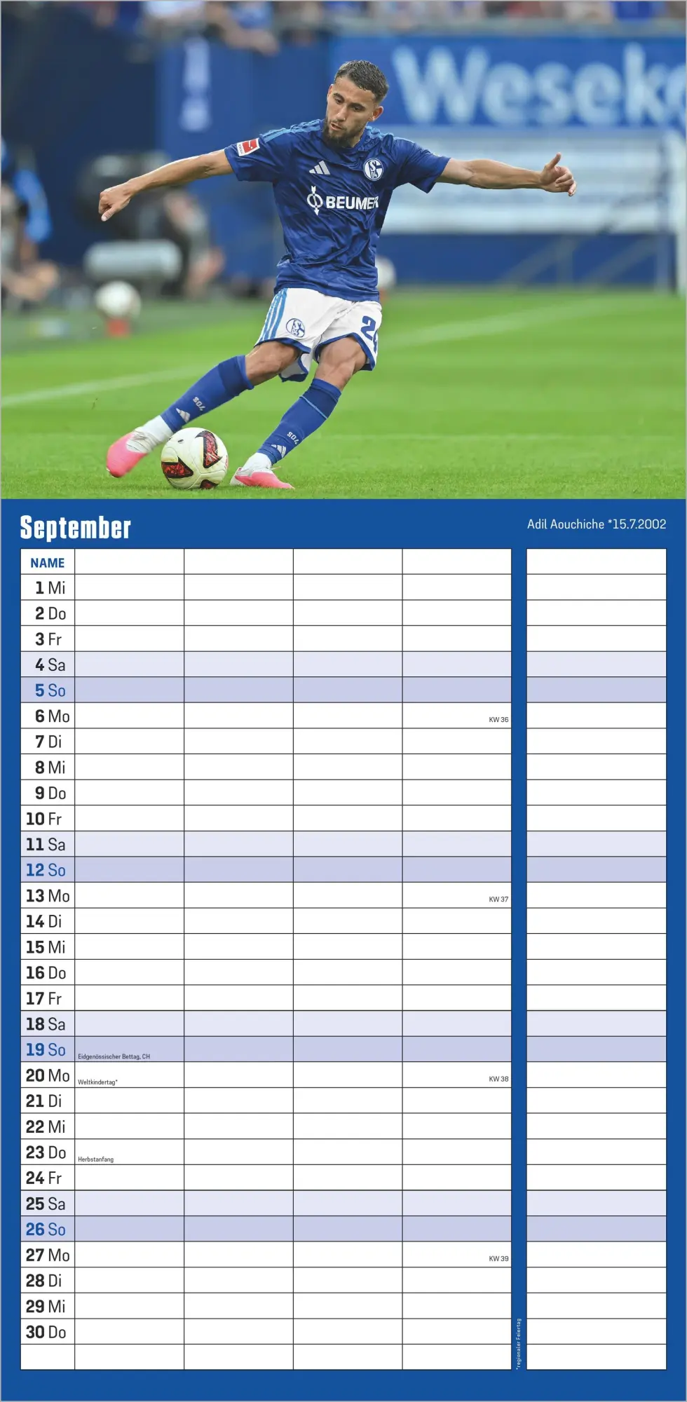 Bild: 4069095018747 | FC Schalke 04 2027 | Neumann Verlage GmbH &amp; Co KG | Kalender | 14 S.
