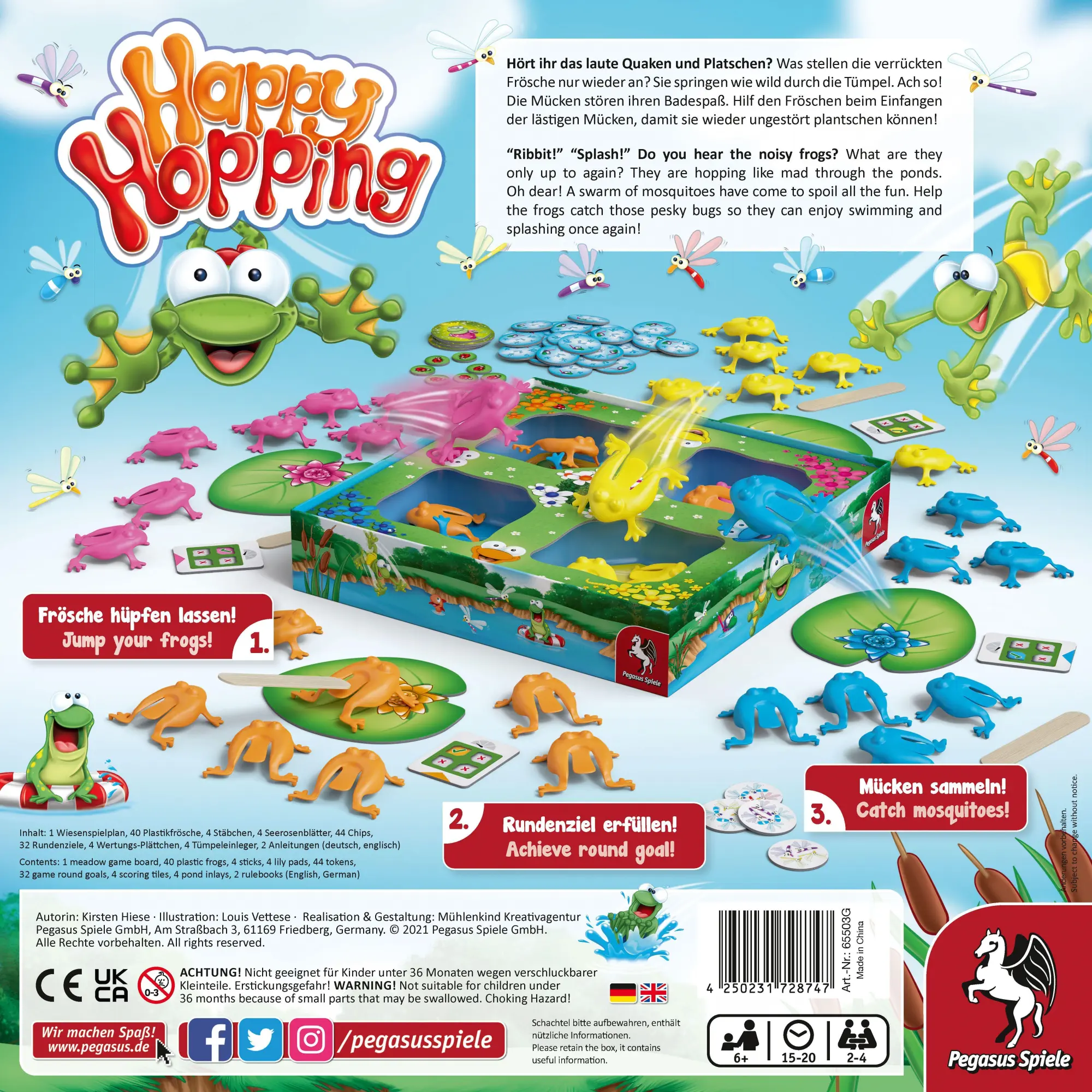 Bild: 4250231728747 | Happy Hopping (deutsch/englisch) | Kirsten Hiese | Spiel | Brettspiel