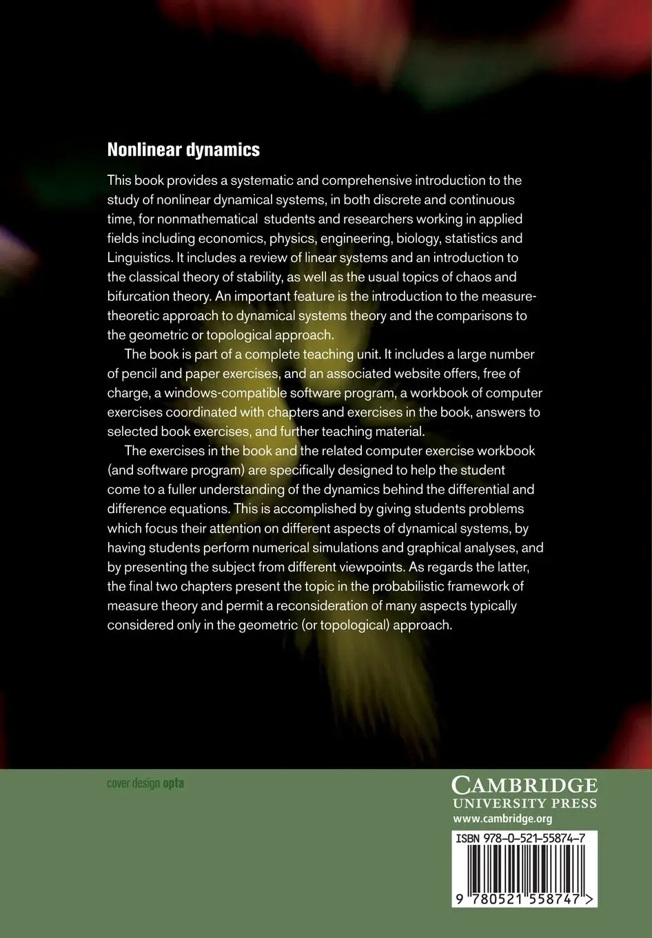 Rückseite: 9780521558747 | Nonlinear Dynamics | A Primer | Alfredo Medio (u. a.) | Taschenbuch