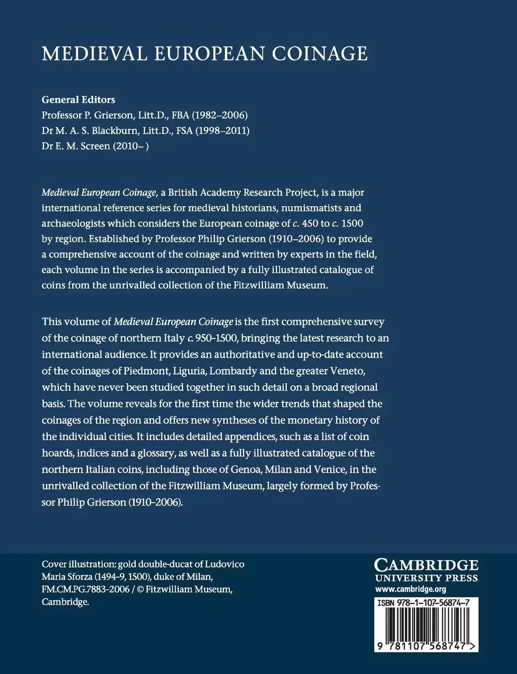 Rückseite: 9781107568747 | Medieval European Coinage | William R Day (u. a.) | Taschenbuch | 2020
