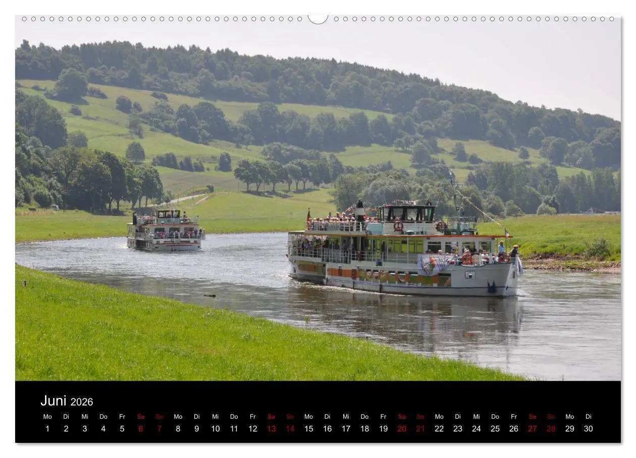 Bild: 9783457768747 | Schiffe auf der Oberweser (hochwertiger Premium Wandkalender 2026...