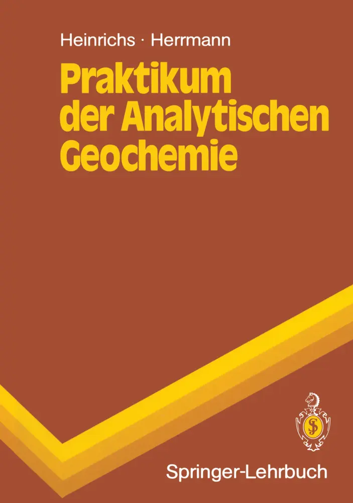 Cover: 9783540518747 | Praktikum der Analytischen Geochemie | Albert G. Herrmann (u. a.)