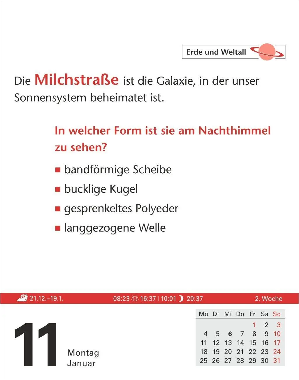 Bild: 9783840038747 | Duden Allgemeinbildung Tagesabreißkalender 2027 - Wissen und Quizzen