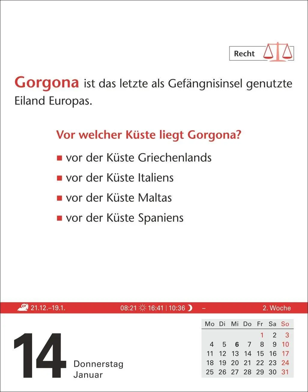 Bild: 9783840038747 | Duden Allgemeinbildung Tagesabreißkalender 2027 - Wissen und Quizzen