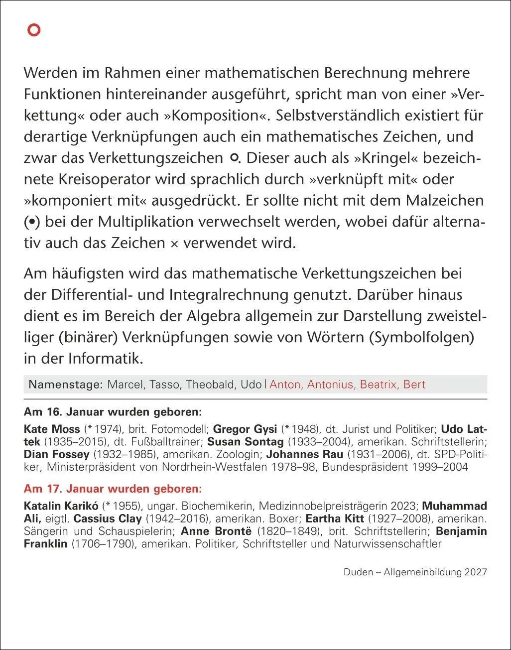 Bild: 9783840038747 | Duden Allgemeinbildung Tagesabreißkalender 2027 - Wissen und Quizzen