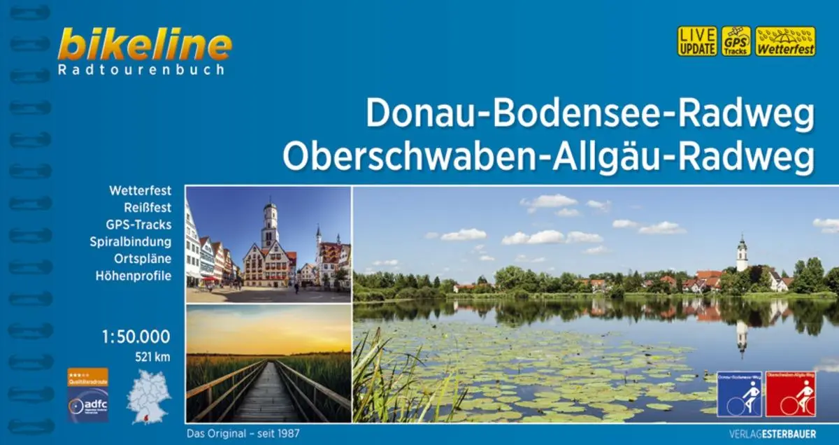 Cover: 9783850008747 | Donau-Bodensee-Weg, Oberschwaben-Allgäu Weg | Esterbauer Verlag | Buch