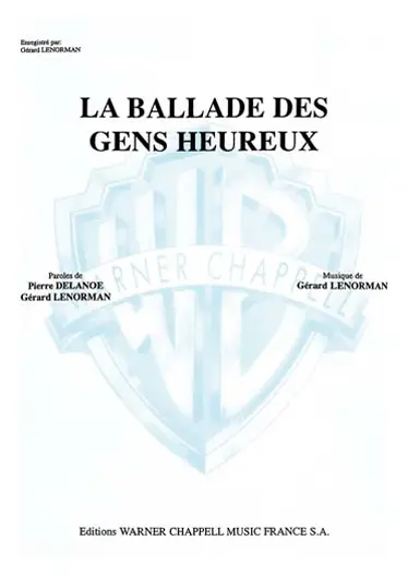 Cover: 9788872078747 | La Ballade des Gens Heureux | Gerard Lenorman | Buch | Carisch France