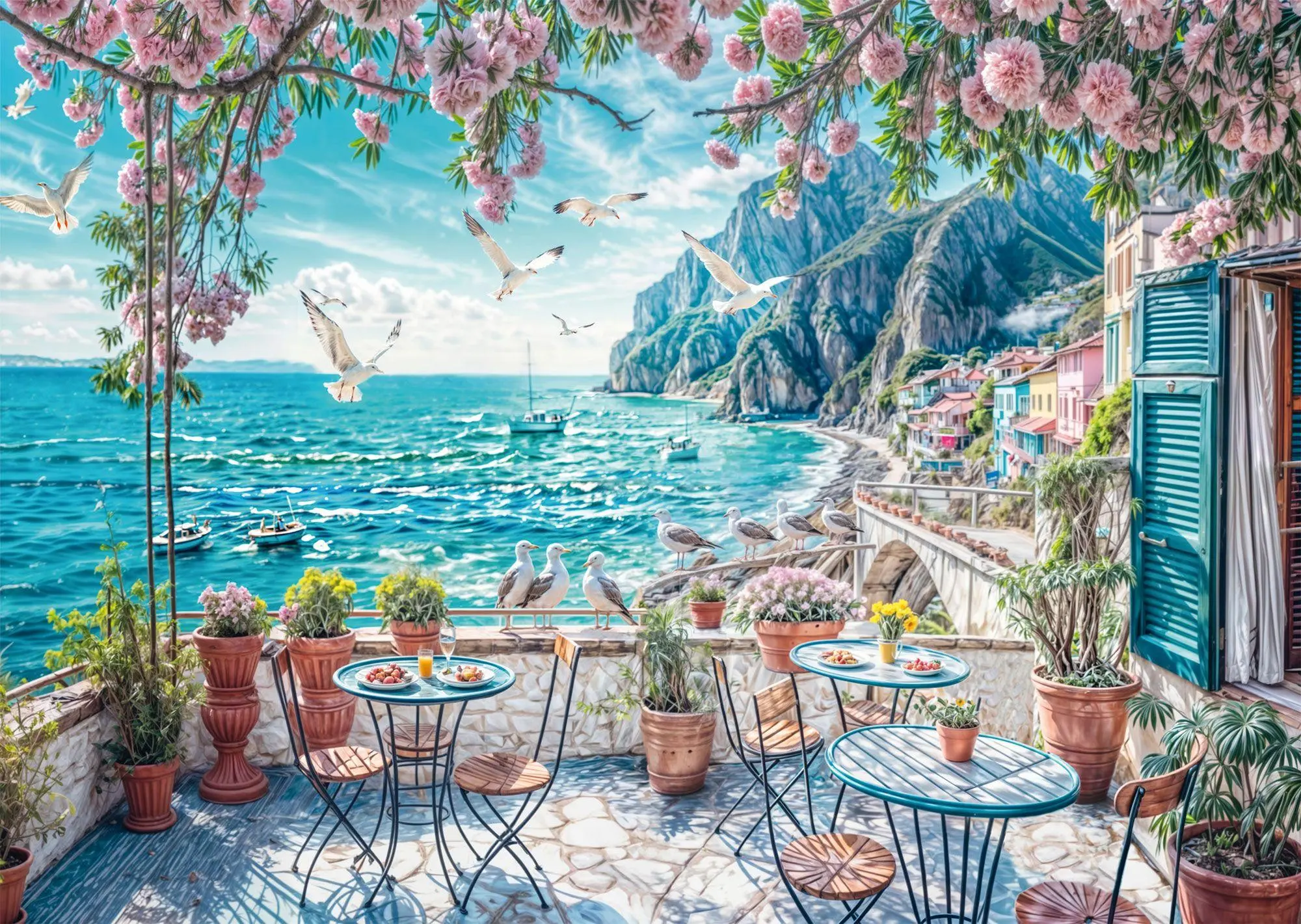 Bild: 4001504588847 | Terrasse am Meer | Puzzle Standard 1000 Teile | Spiel | 58884 | 2025