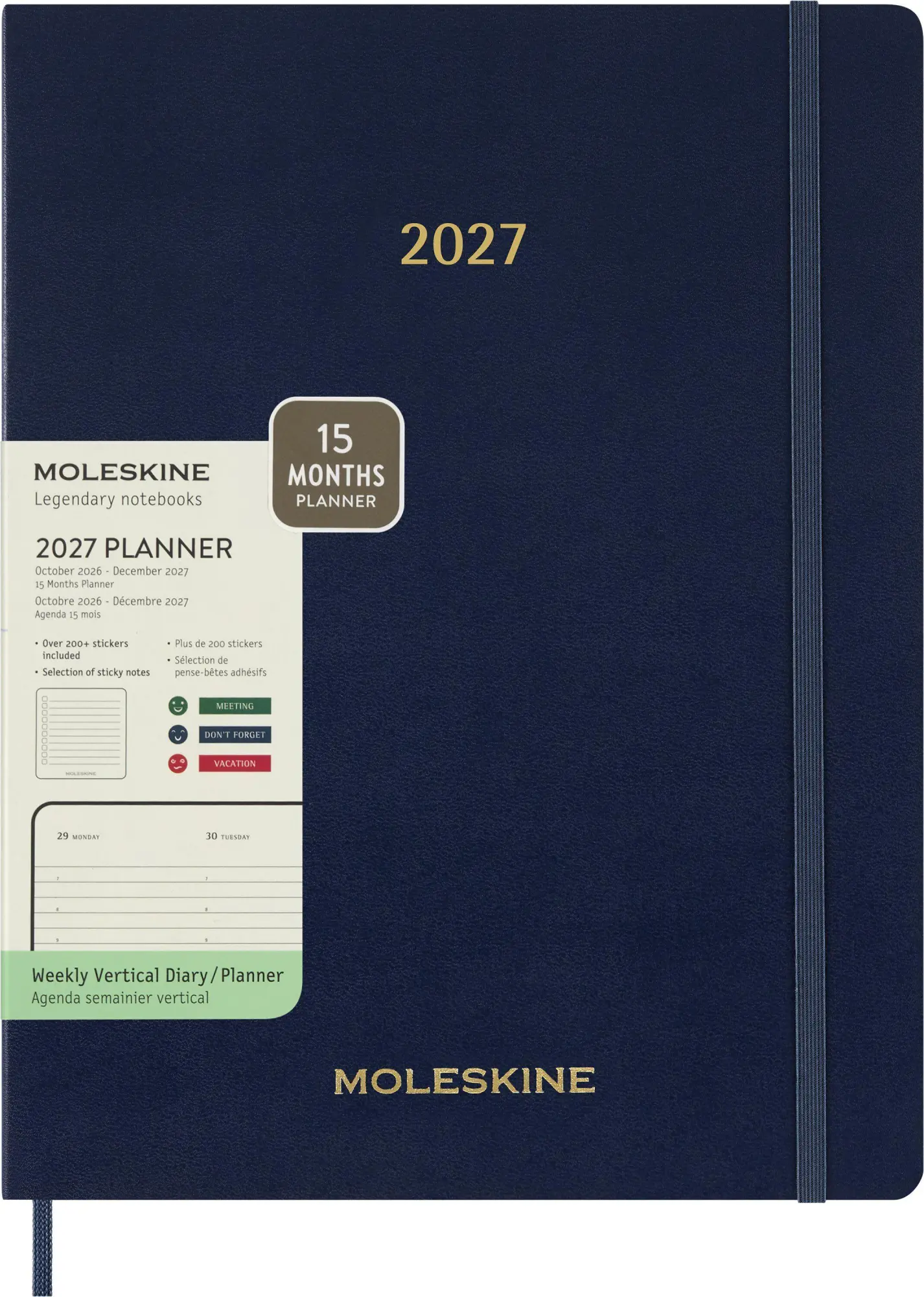 Cover: 8056999278847 | Moleskine 15 Monate Essential Wochenkalender 2026/2027, 1 Wo = 2...