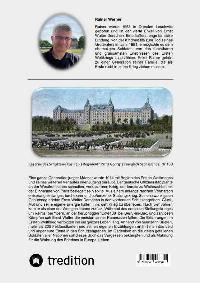 Rückseite: 9783384498847 | Ernst Walter DORSCHAN 1914-1918 von der Aisne nach Flandern | Werner