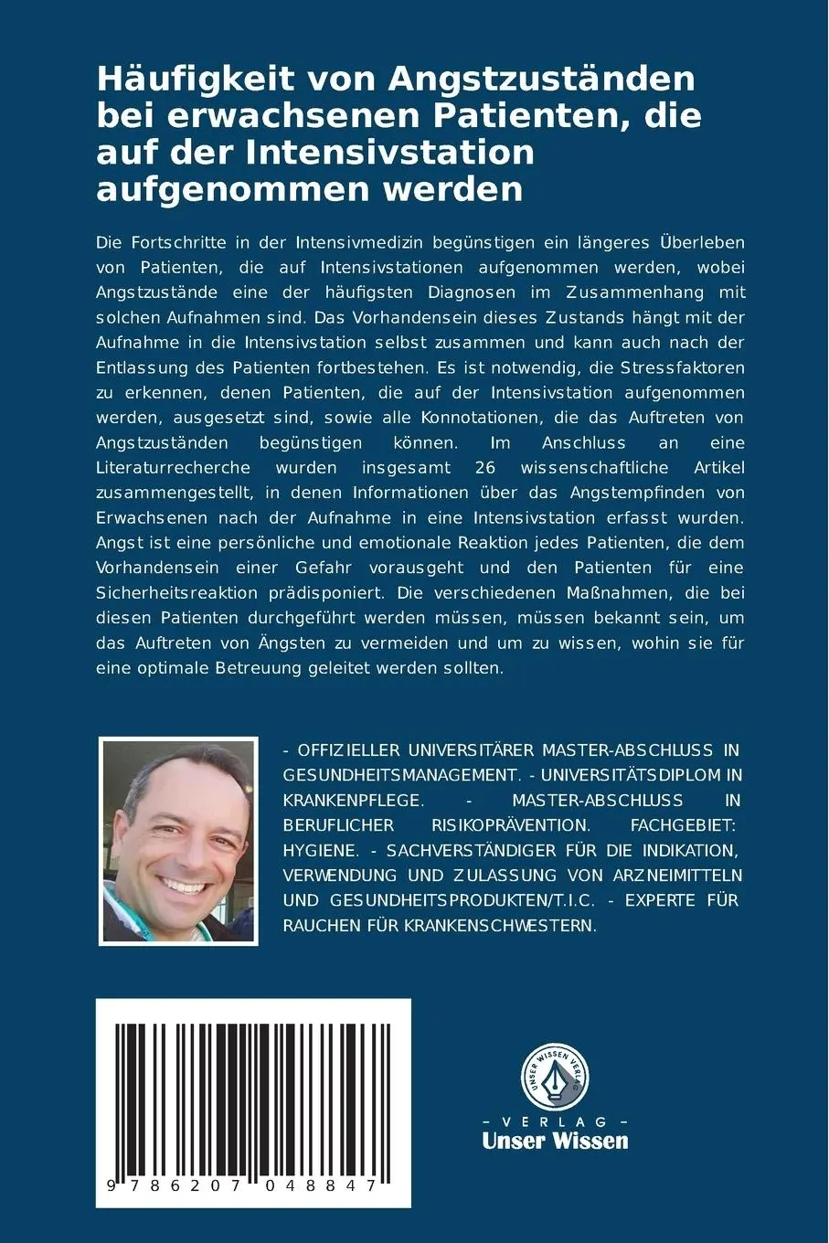Rückseite: 9786207048847 | Häufigkeit von Angstzuständen bei erwachsenen Patienten, die auf...