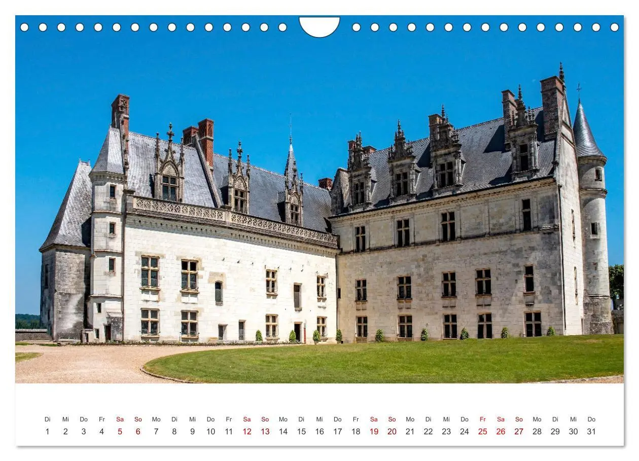 Bild: 9783457368947 | Schlösser der Loire (Wandkalender 2026 DIN A4 quer), CALVENDO...