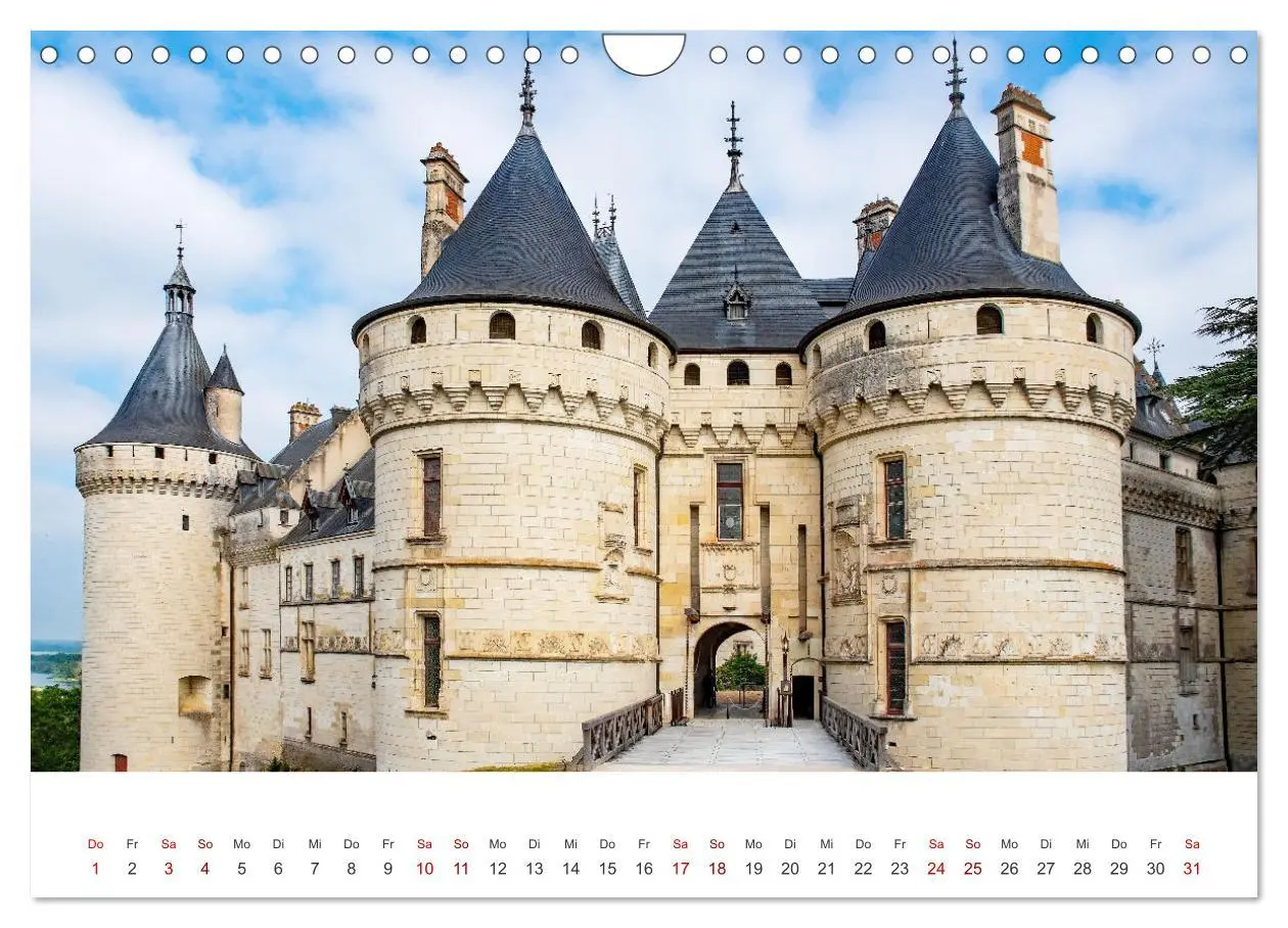 Bild: 9783457368947 | Schlösser der Loire (Wandkalender 2026 DIN A4 quer), CALVENDO...