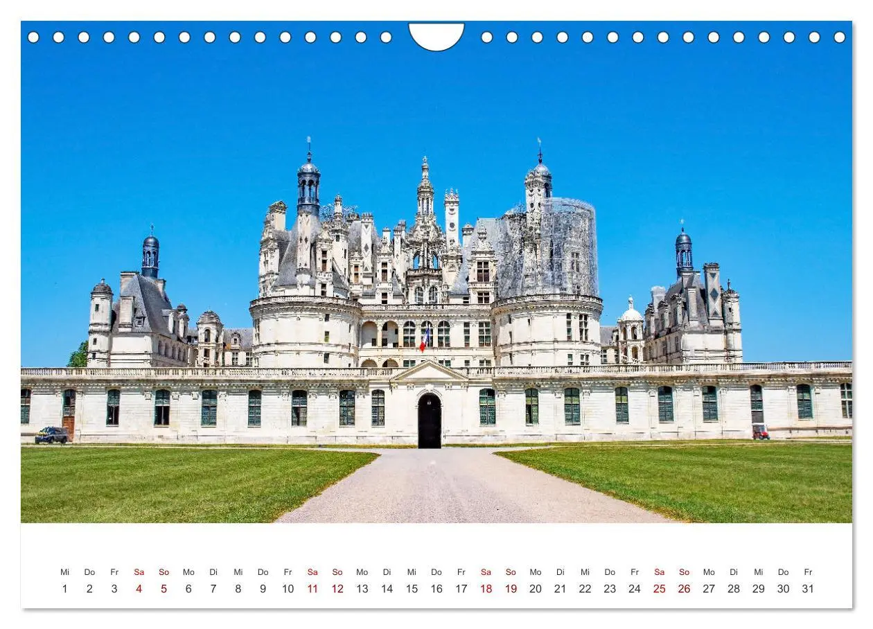 Bild: 9783457368947 | Schlösser der Loire (Wandkalender 2026 DIN A4 quer), CALVENDO...