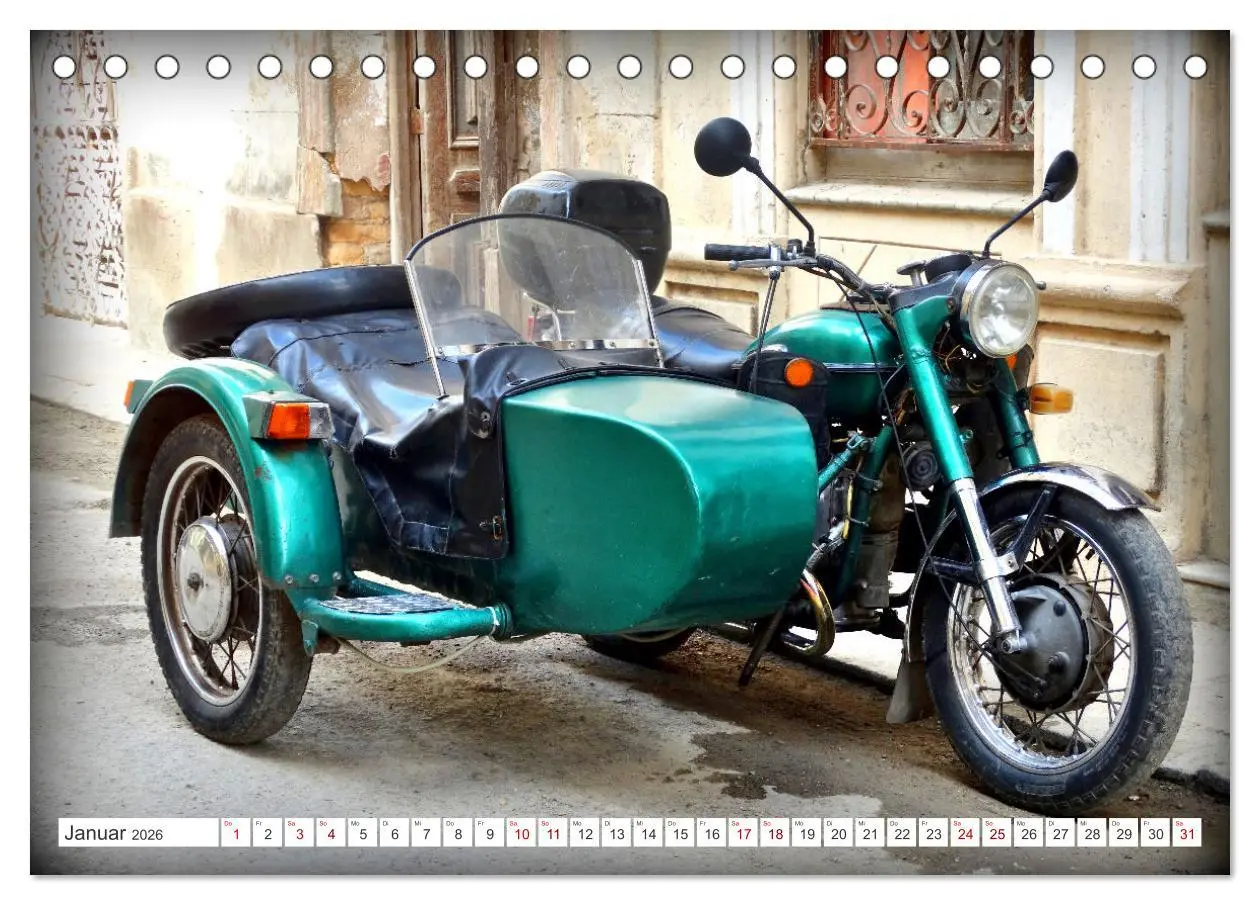 Bild: 9783457508947 | Motorrad-Legende Ural (Tischkalender 2026 DIN A5 quer), CALVENDO...