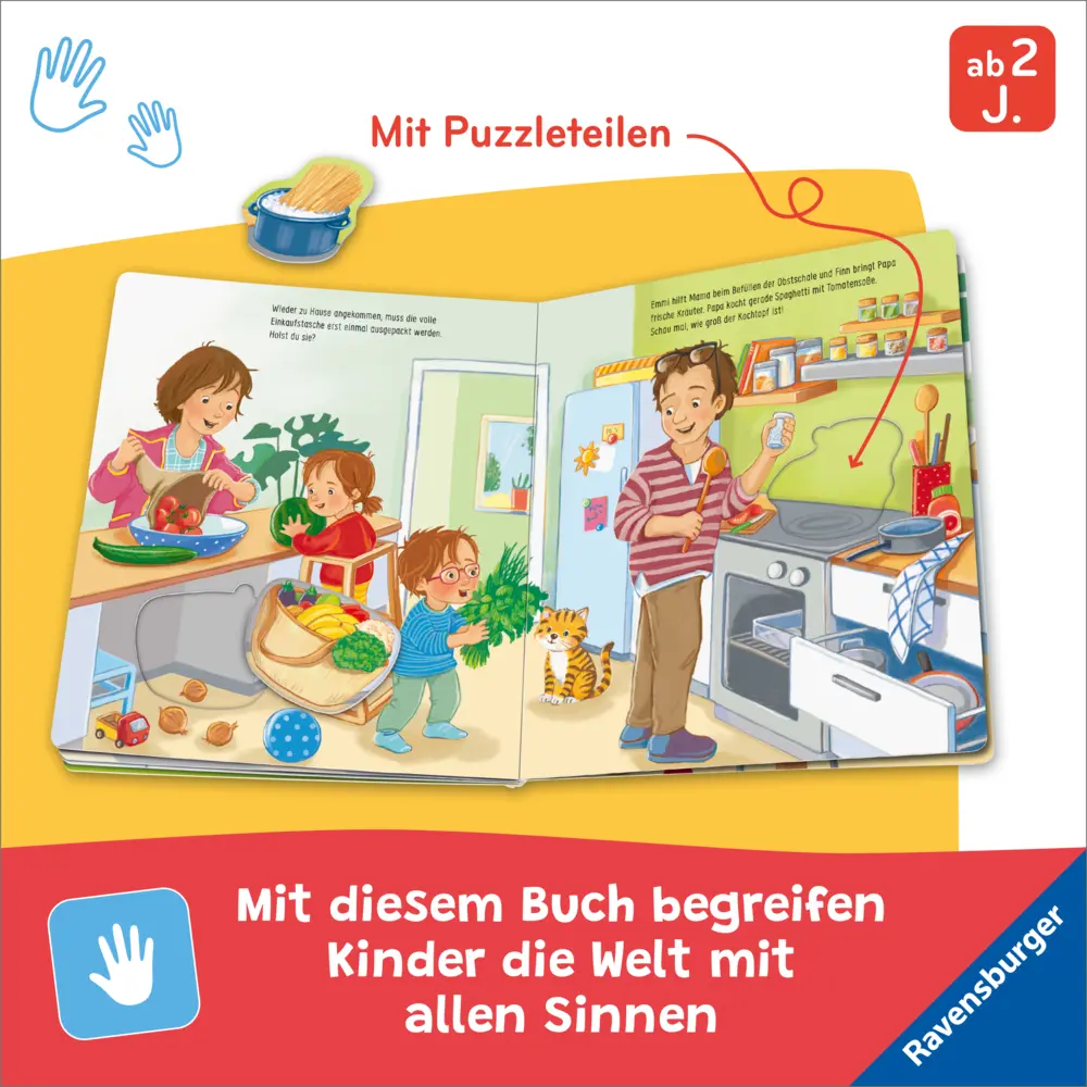 Bild: 9783473418947 | Mein großes Puzzle-Spielbuch - Das essen wir heute | Mila Rulff | Buch